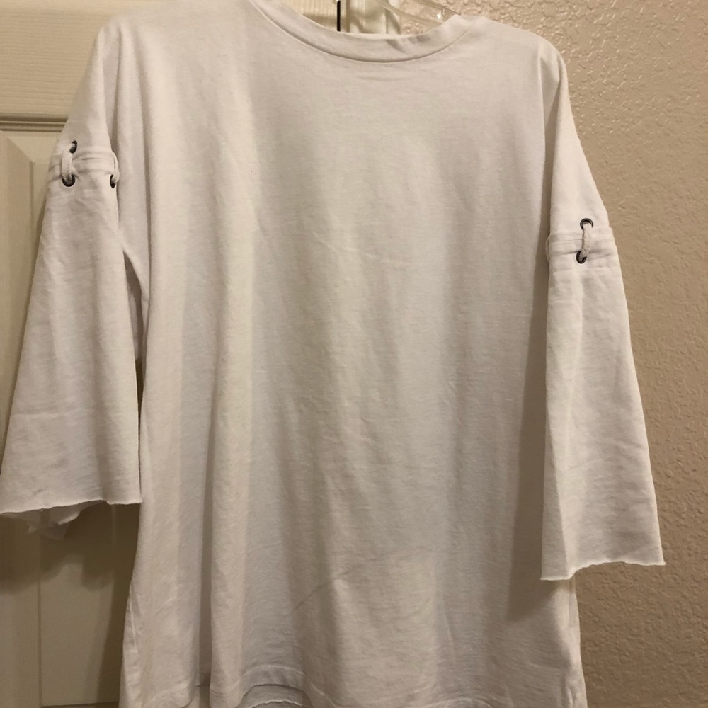Silence and noise sleeve tie shirt